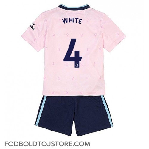 Arsenal Benjamin White #4 Tredje sæt Børn 2022-23 Kortærmet (+ Korte bukser)